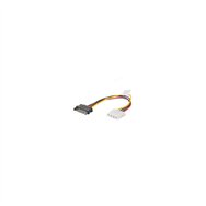 Lanberg ca-sahd-10cu-0015 cable de sata 0,15 m molex (4-pin) sata de 15 pines negro, rojo, amarillo
