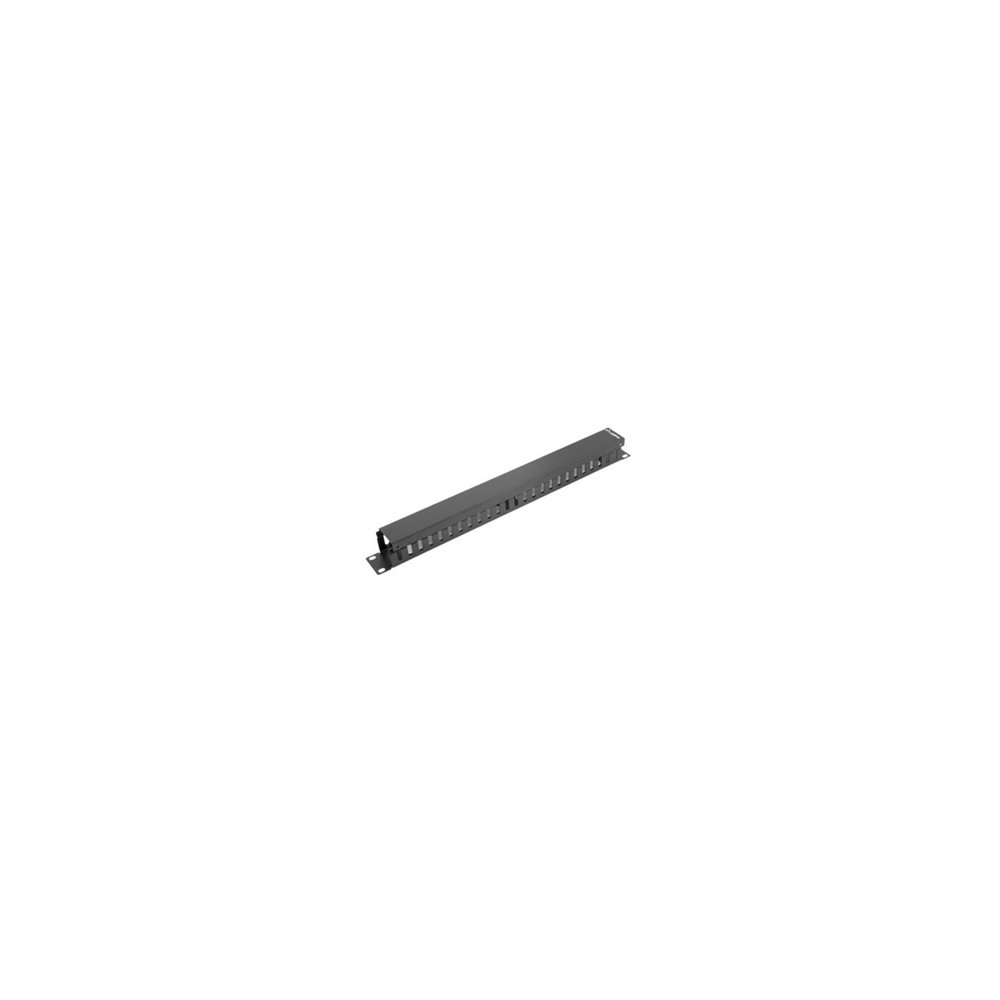 Organizador de cables lanberg 19p tipo a 1u negro ak-1201-b
