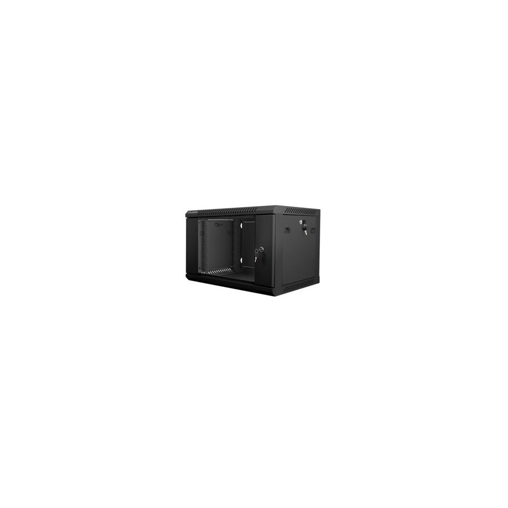 Lanberg wf01-6609-10b armario mural 9u 19p 600x600x501mm accesorios montaje negro