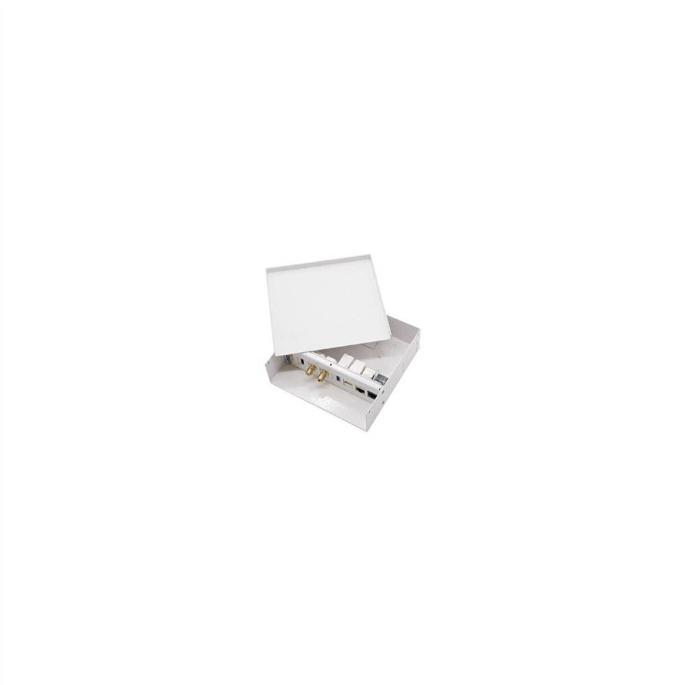 Caja de conexiones multimedia de pared nanocable blanco 10.35.0003
