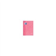 Recambio oxford cuaderno a4 80 hojas 4 taladros cuadricula 5x5 con margen rosa chicle 400123681