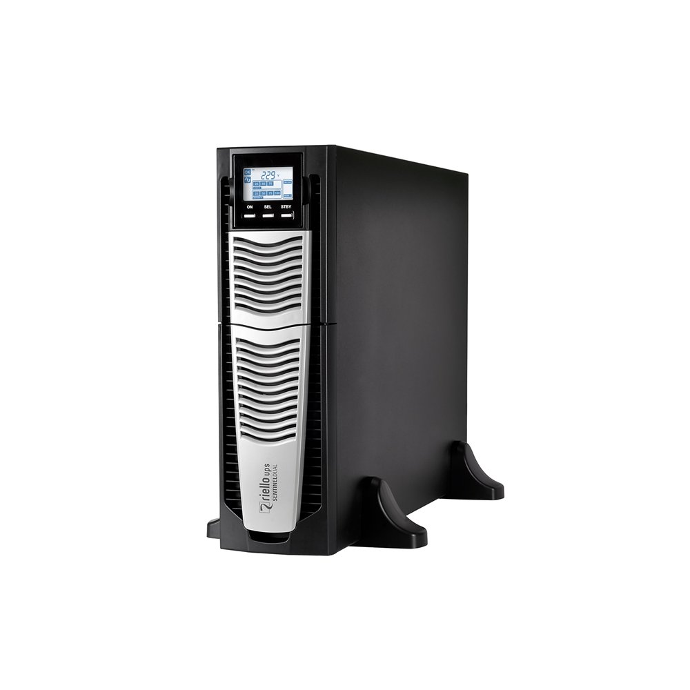 Sai riello ups sentinel dual high power 6000va 6000w 8 x iec 320 rs-232 usb montaje rack 3u externo negro sdu 6000