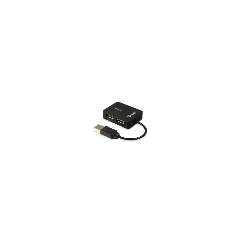 Hub equip usb 2.0 life 4 puertos mini hub travel negro 128952