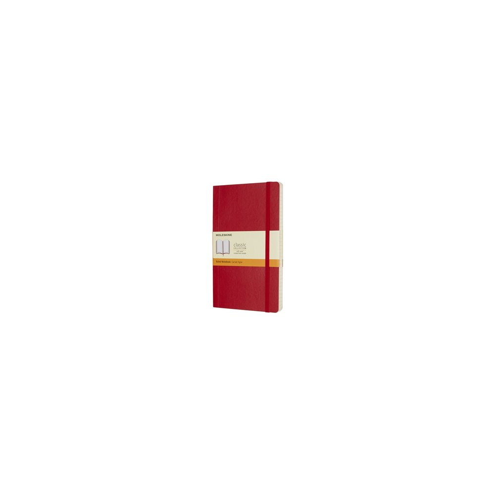 Cuaderno+block moleskine rojo qp616f2