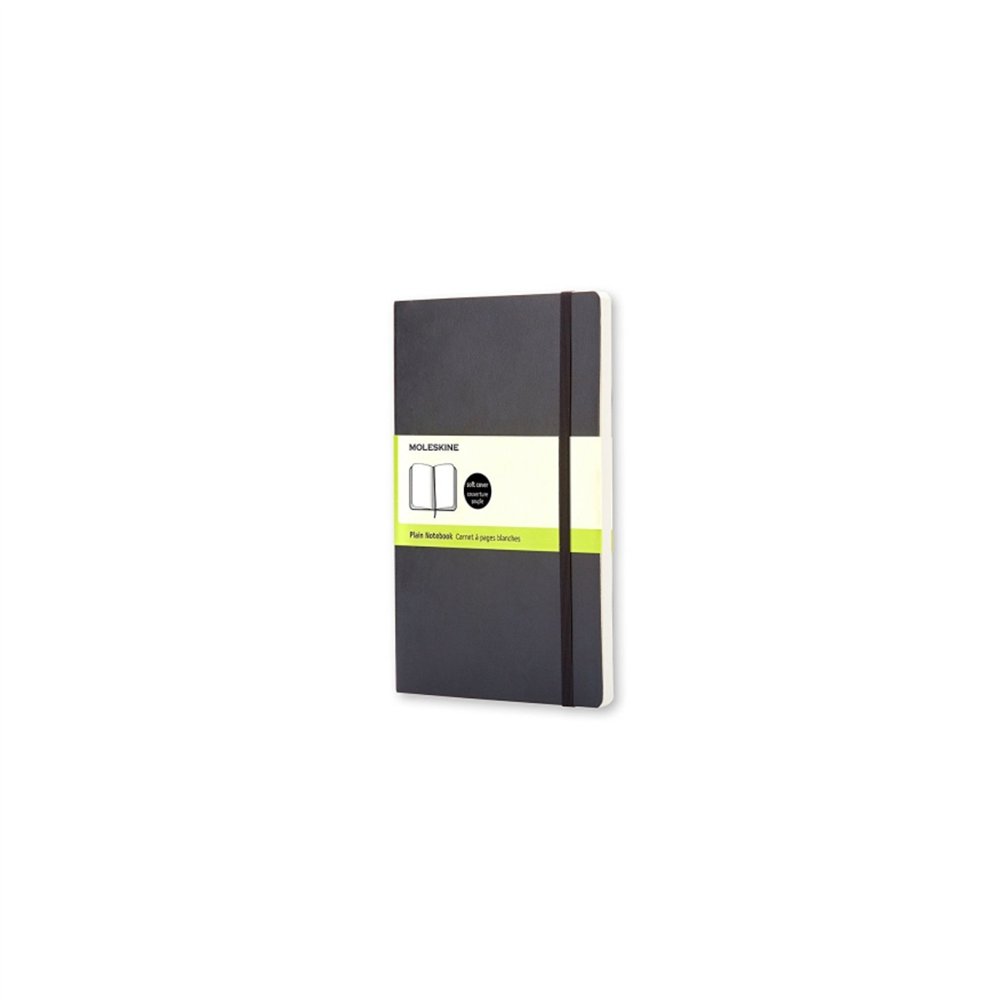 Cuaderno moleskine notebook bolsillo liso tapa blanda negro qp613