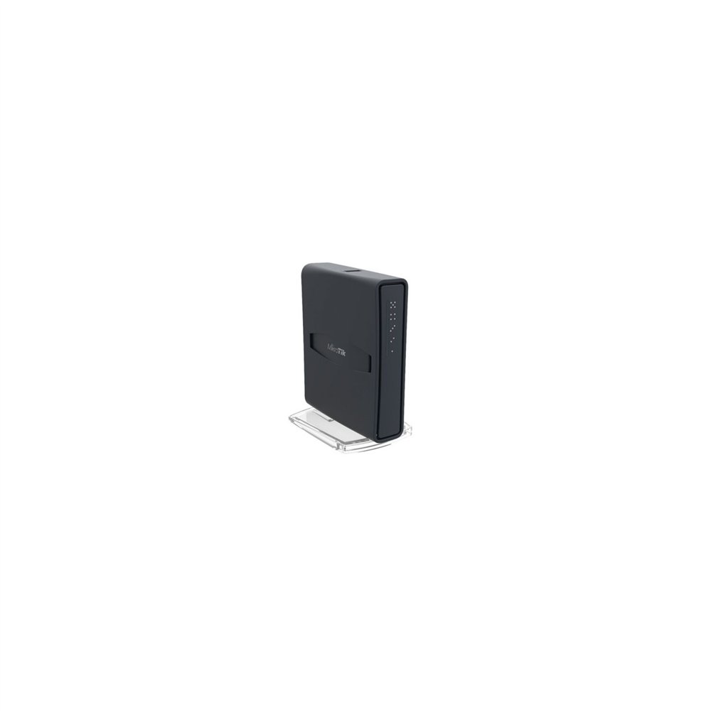 Punto de acceso mikrotik hap ac lite tower cpu 650mhz 5x lan 10/100 antenas 2/1.5dbi usb routeros negro rb952ui-5ac2nd-tc