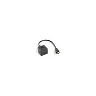 Splitter lanberg hdmi-a macho a 2xhdmi-a hembra cable 25cm negro ad-0019-bk