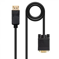 Conversor nano cable displayport/macho a vga/macho 2m negro 10.15.4402