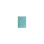 Libreta oxford espiral a4+ tapa extradura 80 hojas 4 taladros verde menta 400040983