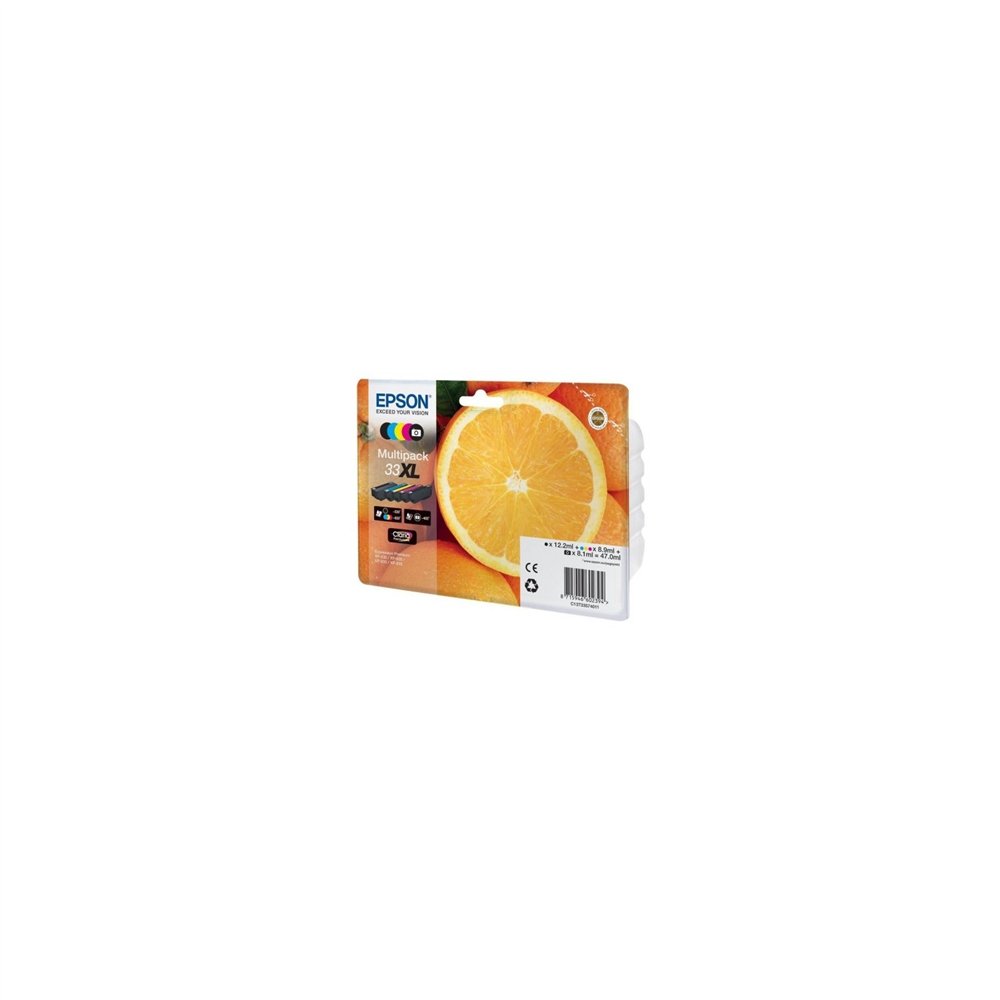 Cartucho tinta epson multipack 33xl 5 colores 47ml naranja c13t33574011