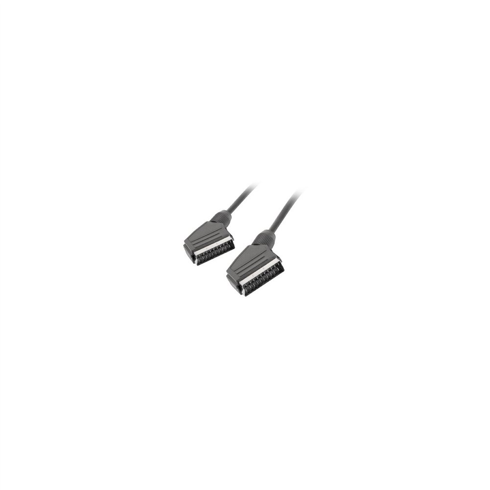Cable lanberg euroconector macho a euroconector macho 1.8m negro ca-eueu-10cc-0018-bk