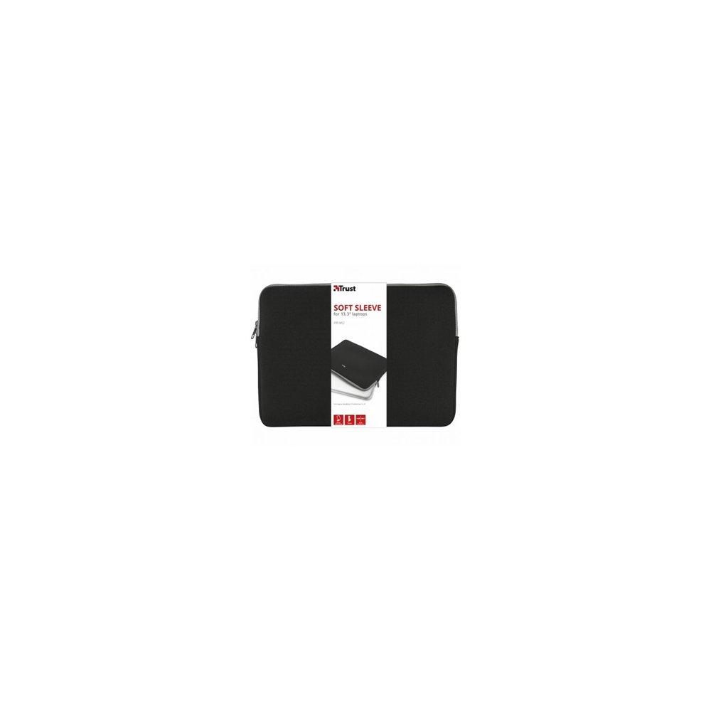 Funda de portatil trust primo 13.3p neopreno viscoelastico diseãâo delgado suave y ligera negro 21251