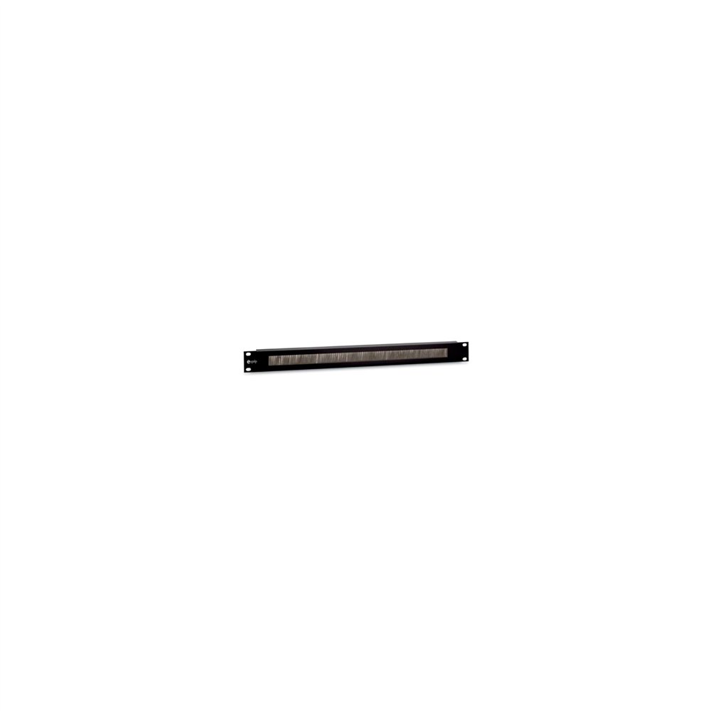 EQUIP 327411 PANEL PASACABLES CON CEPILLO 1U CON BARRA DE SOPORTE