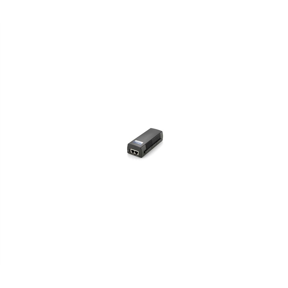 Poe injector adapter gigabit level one pasa datos y alimentacion por el mismo cable hasta 100m negro poi-3000