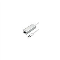 Adaptador aisens usb 3.1 tipo-c a lan ethernet 10/100/1000 mbps 15cm plata a109-0341