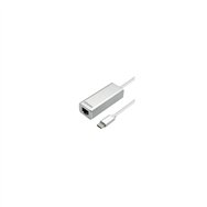 Adaptador aisens usb 3.1 tipo-c a lan ethernet 10/100/1000 mbps 15cm plata a109-0341
