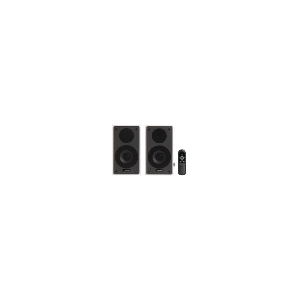 altavoces activos 2.0 fonestar 2xrms/45w entradas 2xlinea aux 2xrca receptor bt 5.0 mando a distancia blanco class-220b