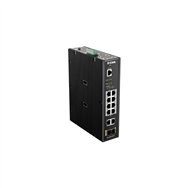 Switch industrial d-link dis-200g-12ps 8 ptos gigabit 2 ptos sfp negro dis-200g-12ps