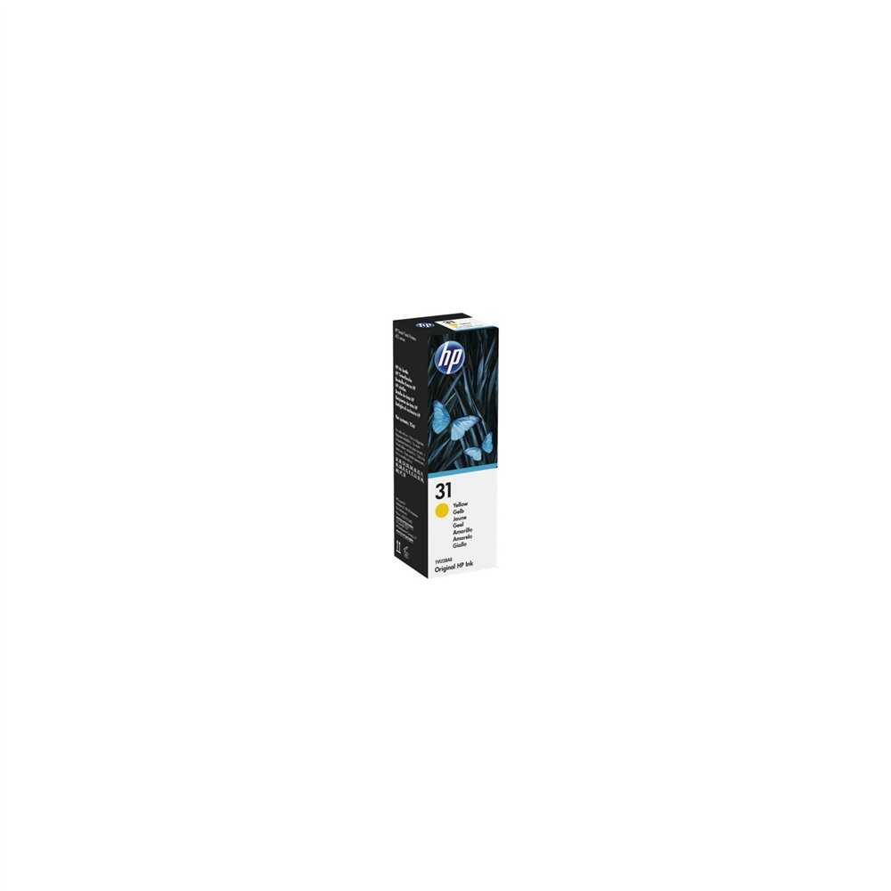 botella de tinta hp nâº31 contenido 70ml 8000 paginas amarilla 1vu28ae