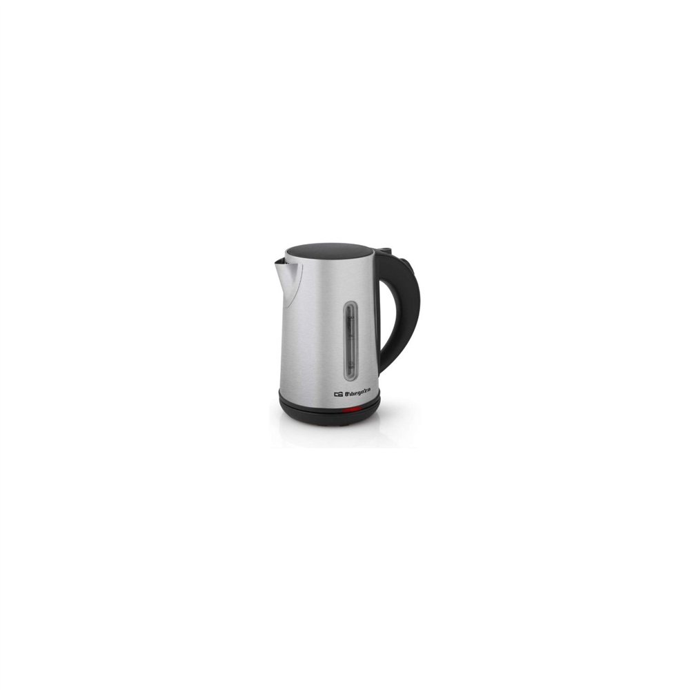 orbegozo kt 6022 hervidor de agua 900 a 1100w 0.8l cuerpo e interior en inox jarra extraible visor agua base 360âº 17140 or
