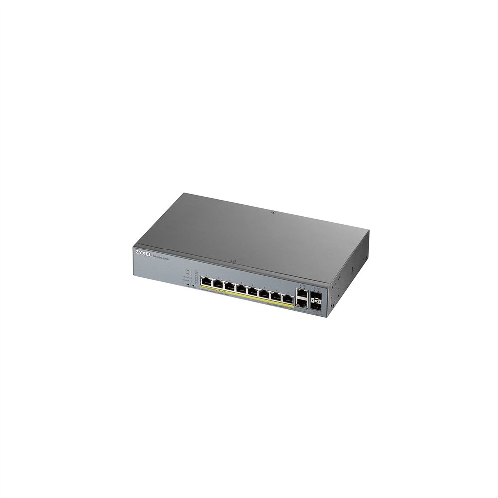 Switch zywel gs1350-12hp 10 ptos gigabit plata gs1350-12hp-eu0101f