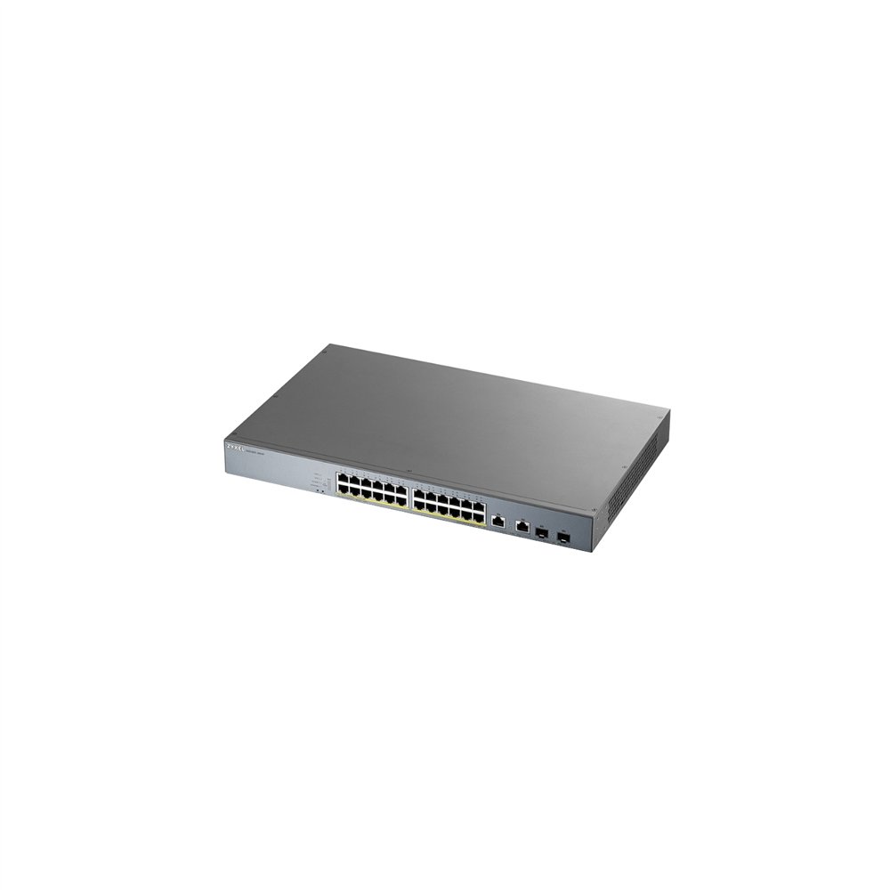 Switch zyxel gs1350-26hp 24 ptos gigabit poe gris gs1350-26hp-eu0101f