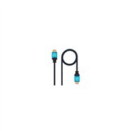Cable nanocable hdmi macho a hdmi macho multiple apantallamiento y recubrimiento nylon 1m negro 10.15.3701