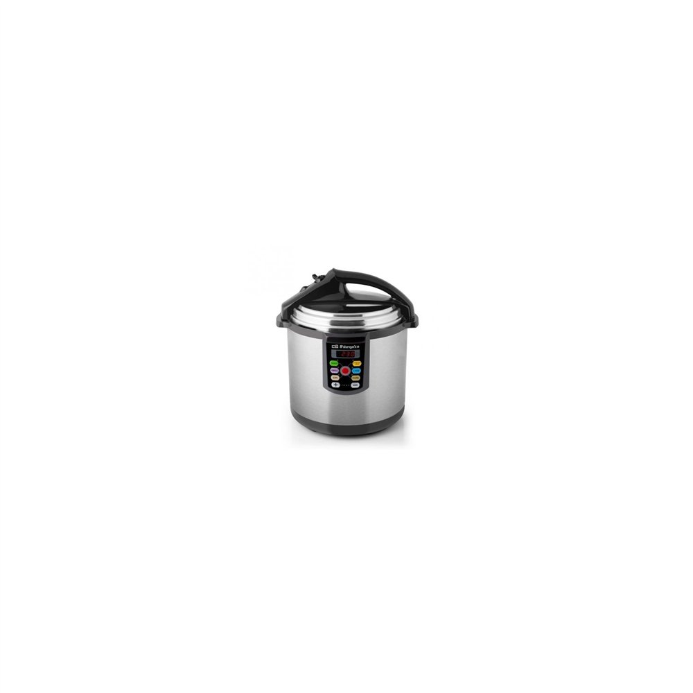 Olla a presion electrica programable orbegozo hpe 6075 1000w 6l temporizador inicio hasta 24h incluye cuchara y medidor 15955