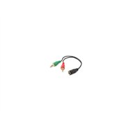 Cable audio estereo equip mini jack 3.5mm hembra a 2 jack 3.5mm macho 147942