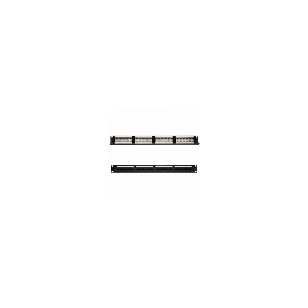 Nanocable 10.21.3124 patch panel 24 puertos 19p 1u para rj45 cat6 dual idc