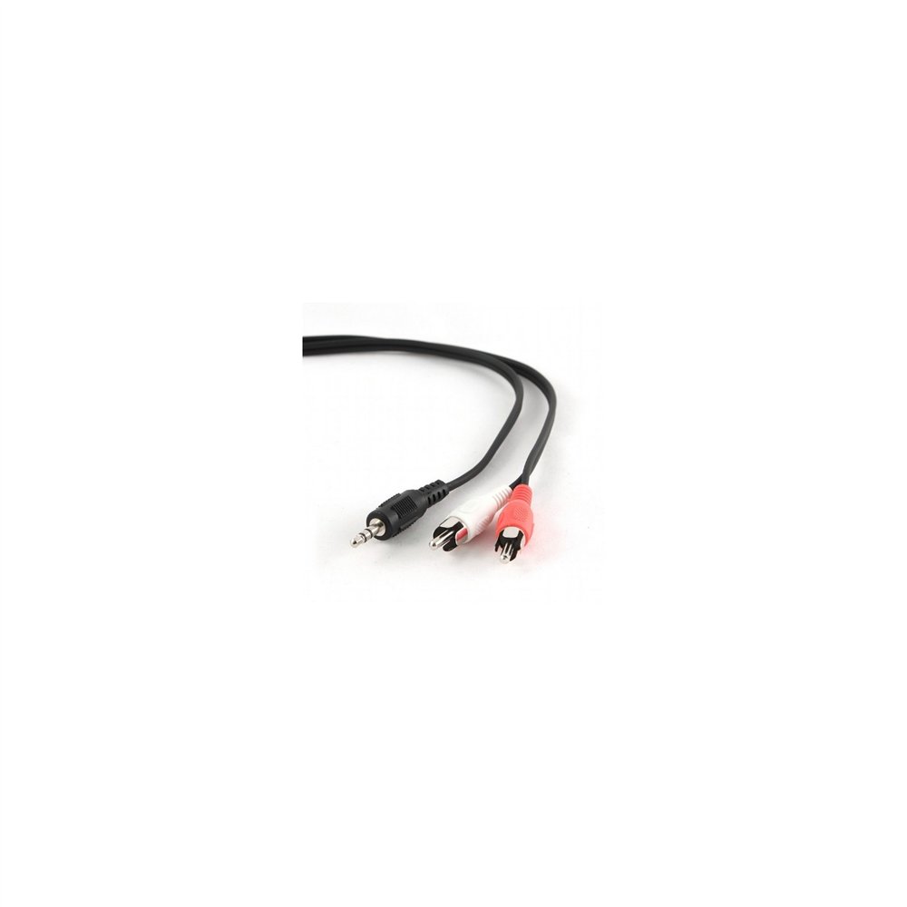 Cable audio estereo gembird jack 3.5mm macho a 2 rca macho 2.5m cca-458-2.5m