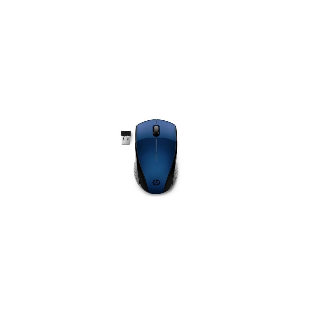 Raton inalambrico hp 220 2.4ghz 1200ppp 3 botones led azul 1600dpi nano receptor usb 1xaa azul 7kx11aa