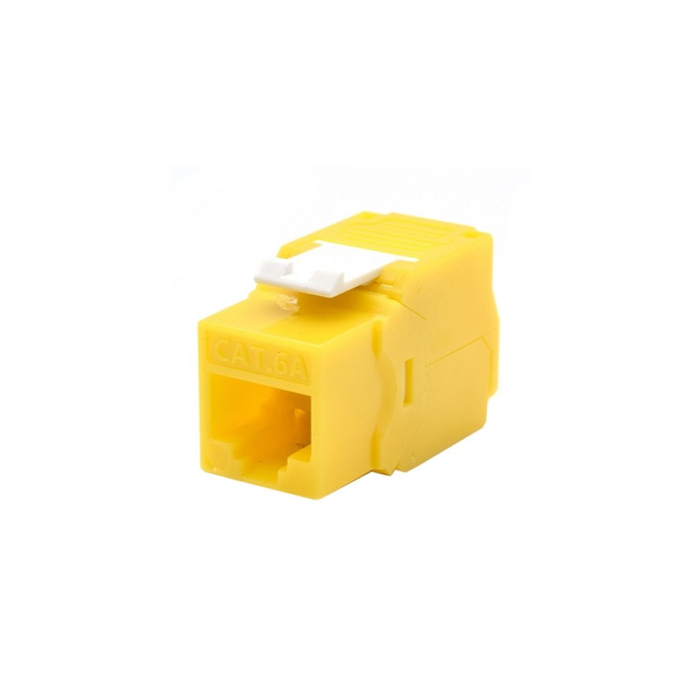 conector wp keystone hembra rj45 cat 6a utp amarillo wpc-key-6aup-tl/y