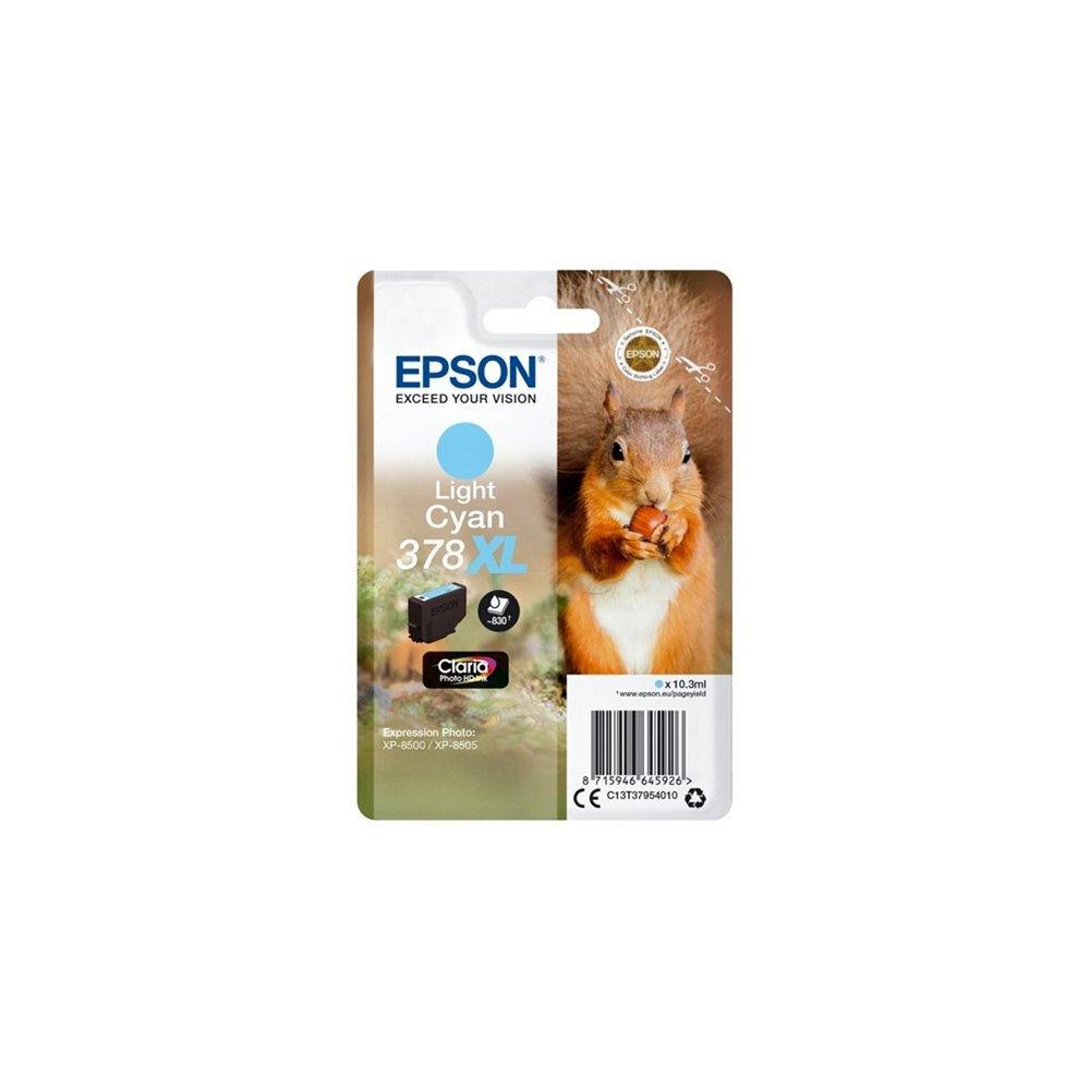 Cartucho epson 378xl fotohd 10.3ml cian claro c13t37954010