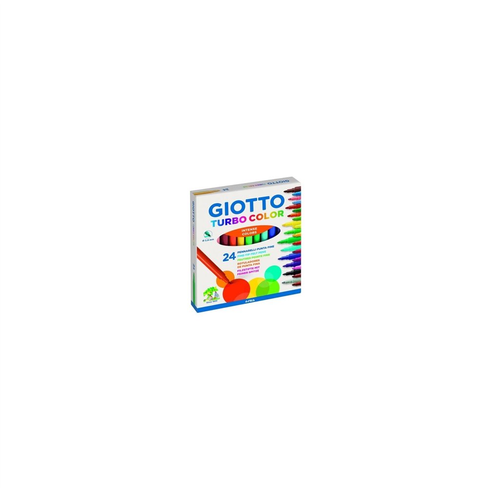 Giotto turbo color caja 24 uds rotulador punta super resistente de 2.8 mm 417000