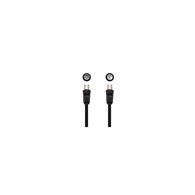 cable antena nanocable coaxial macho a coaxial hembra 1.8metros negro 10.26.0202