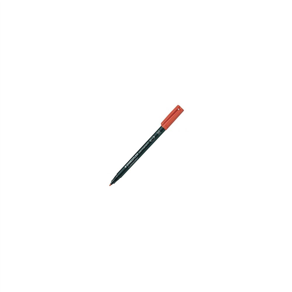 Staedtler lumocolor rotulador permanente punta m 1mm rojo 317-2