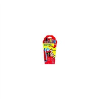 Pack 6 lapices de colores giotto be-be mina gigante capuchon de seguridad colores super lavables incluye sacapuntas 469600