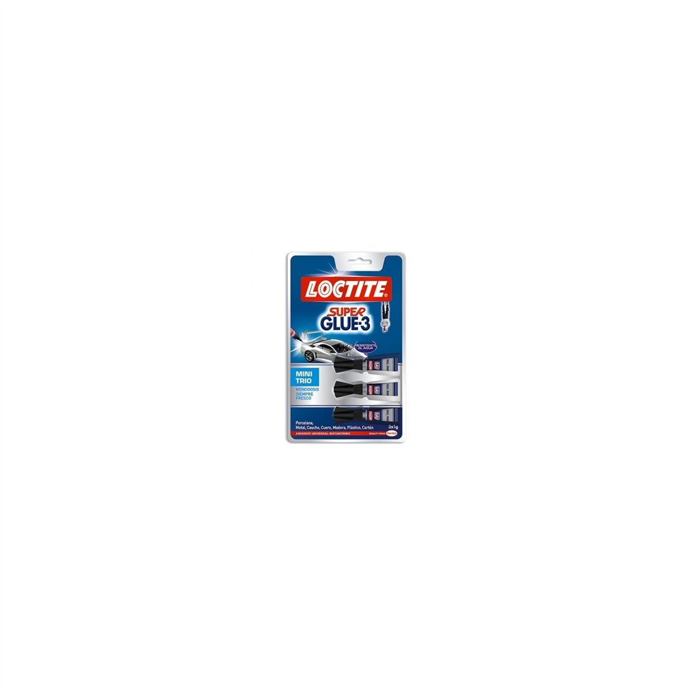 Adhesivo universal instantaneo locticte superglue-3 mini trio 2229418