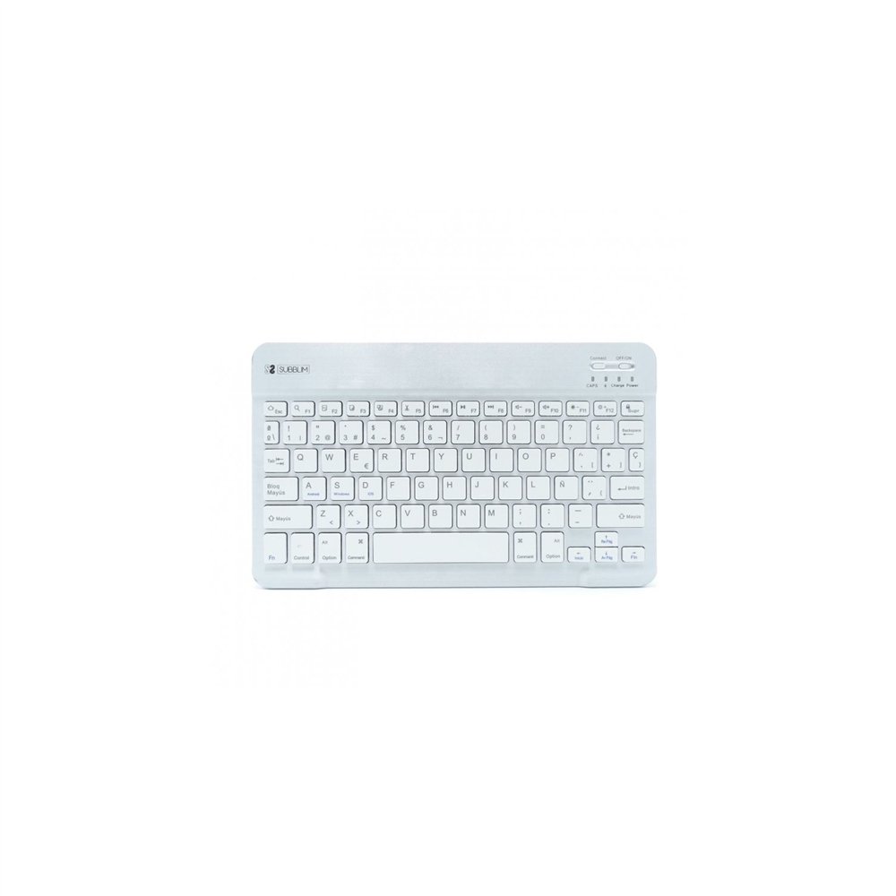 Teclado subblim sm0001 smart bt inalambrico bluetooth plata sub-kbt-sm0001