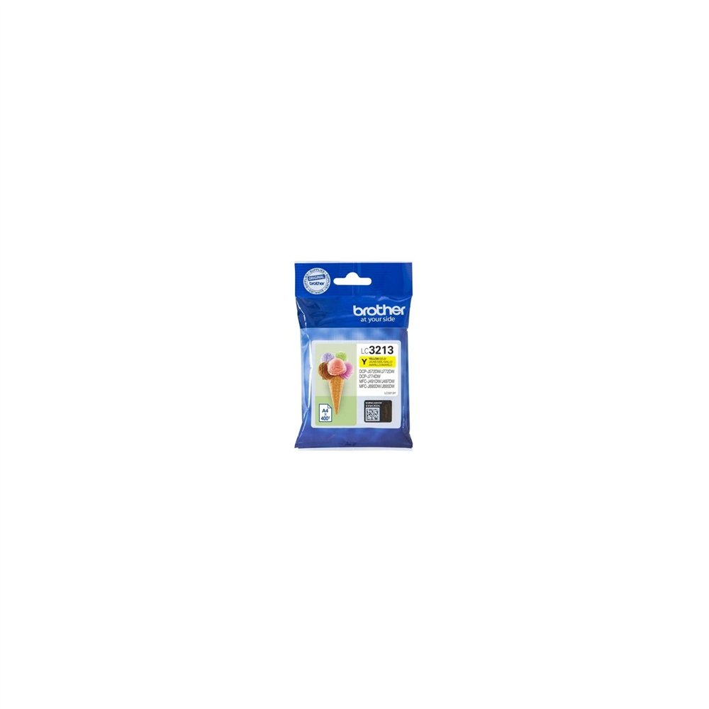 Cartucho original tinta brother hasta 400pag amarillo lc3213y