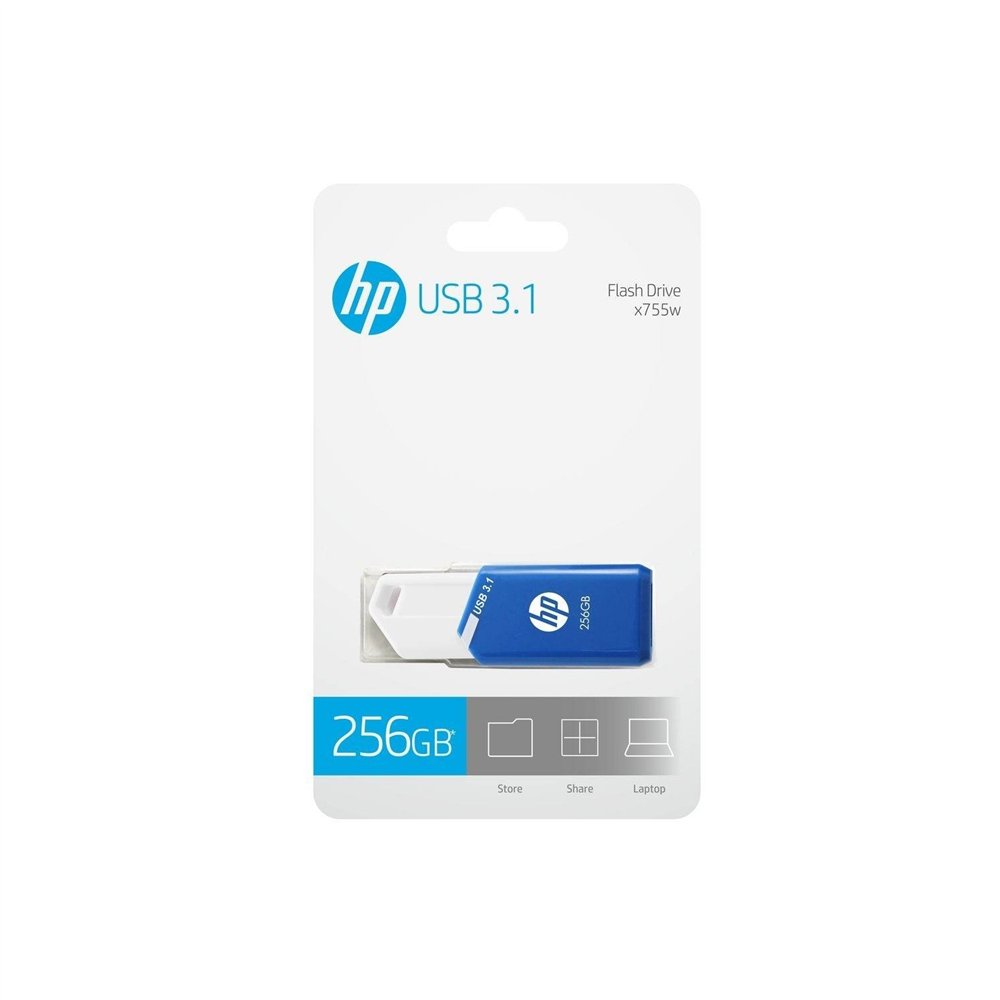 Pendrive hp 256gb 3.0 x755w azul