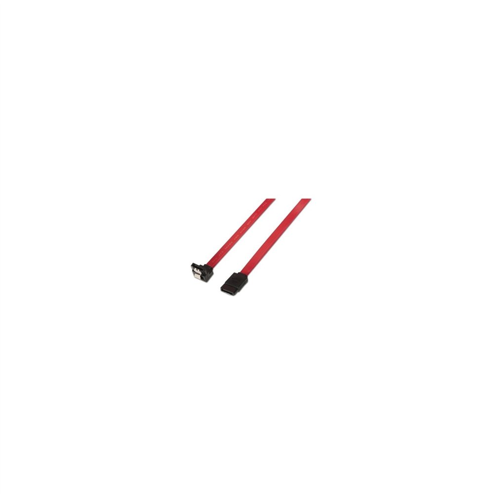 Cable aisens sata acodado con anclajes velocidad hasta 3gbp/s 0.5m rojo a130-0156