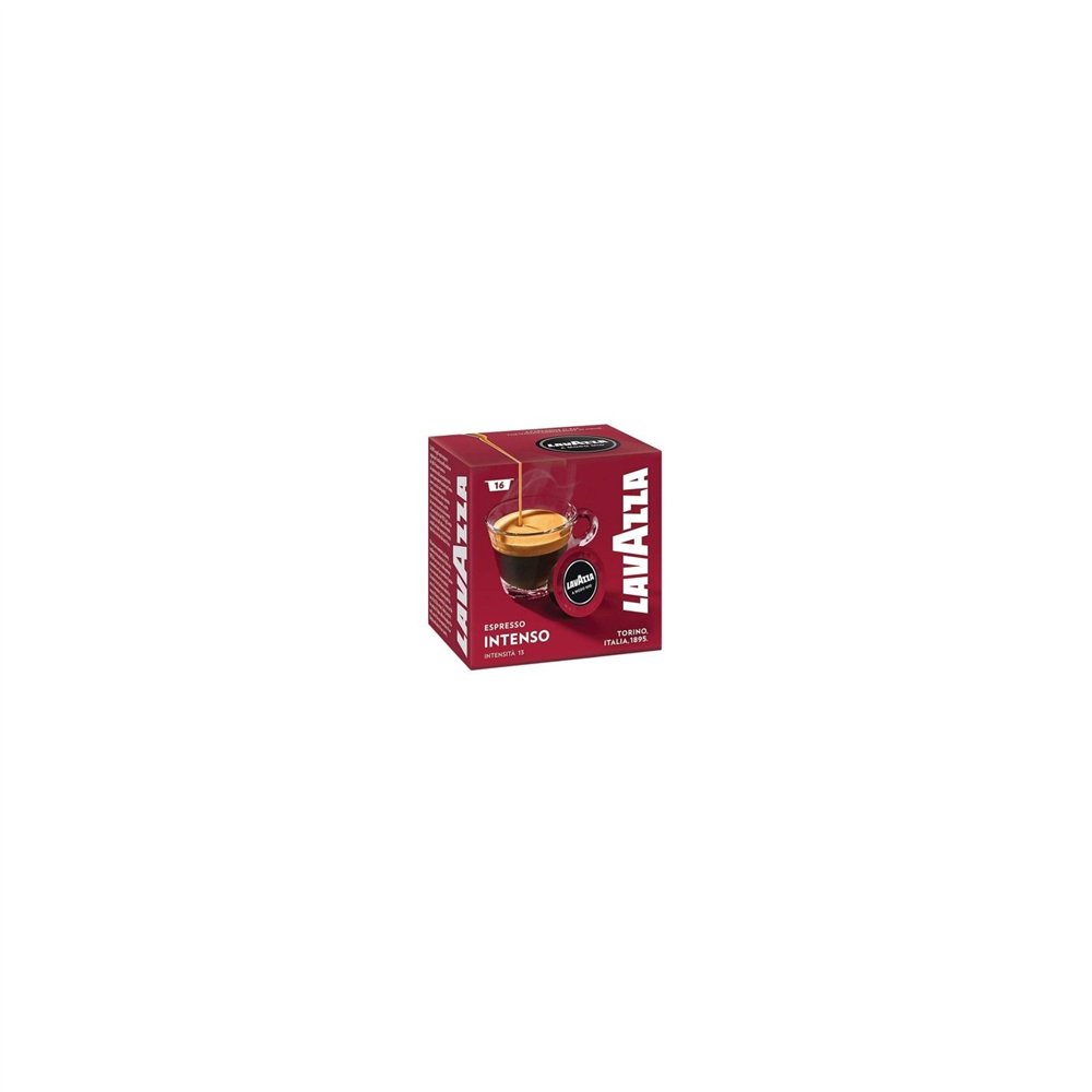 Caja de 16 capsulas de cafe para lavazza intensamente a modo mio espresso 08602