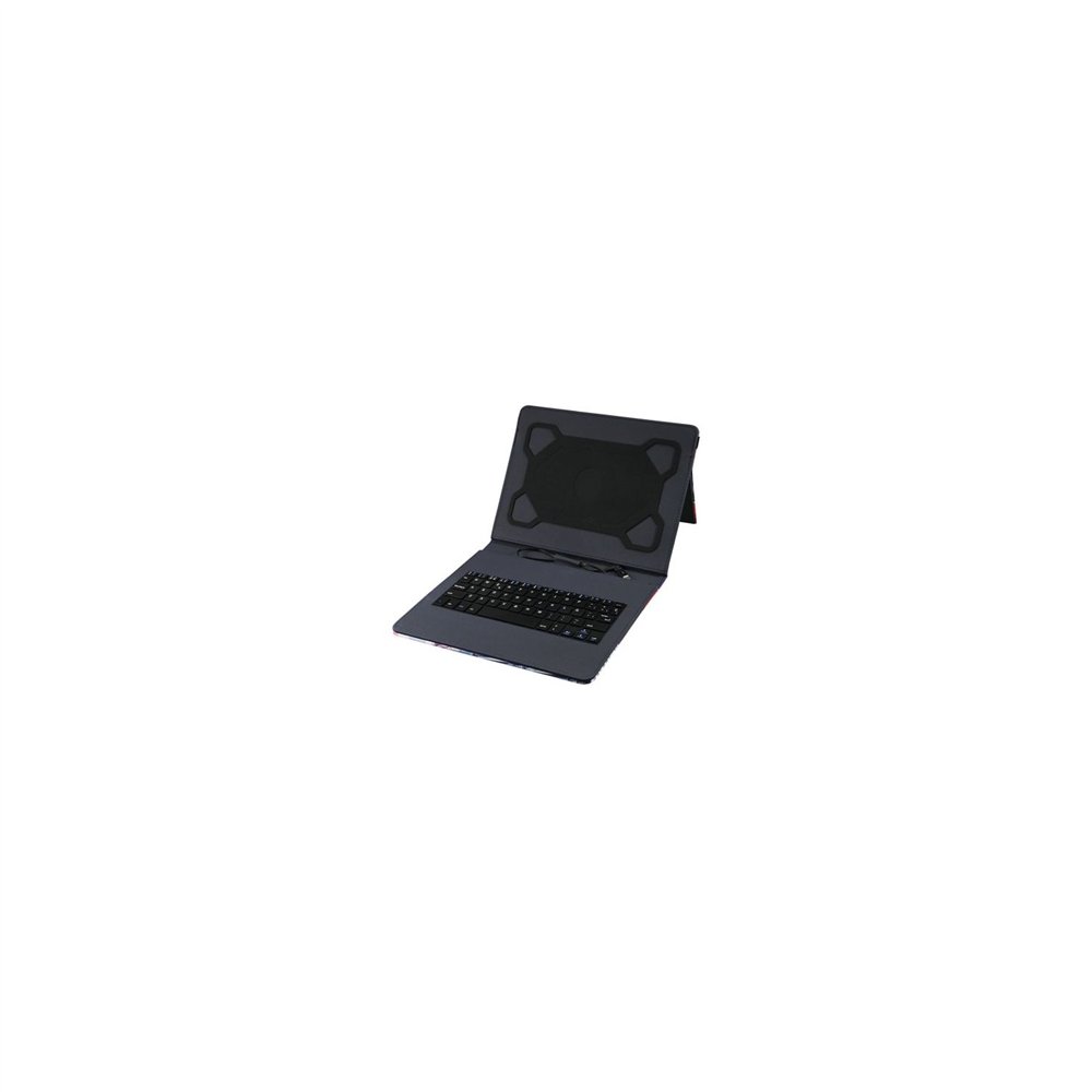 Funda tablet subblim con teclado keytab pro para tablet de 10.1p microusb con adaptador tipo-c cierre solapa magnetica negro sub