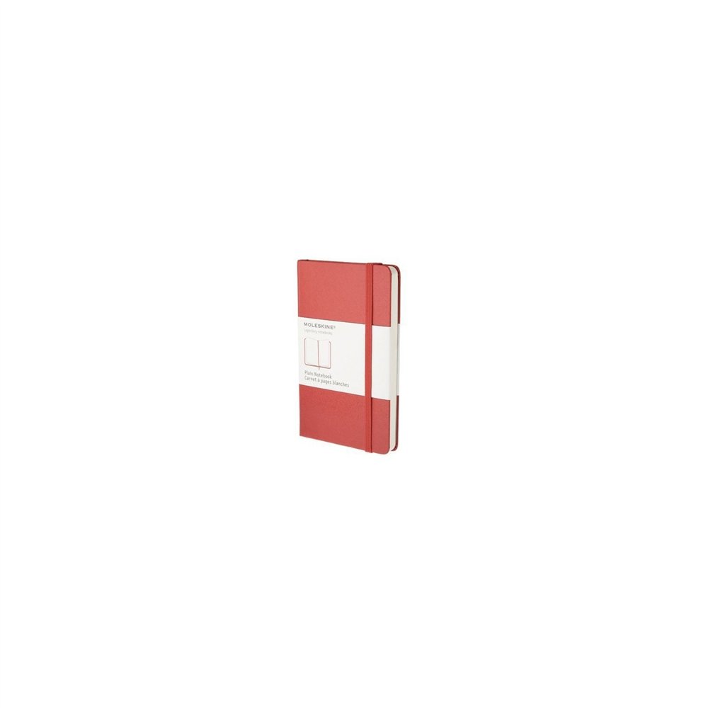 Cuaderno moleskine grande de rayas tapa dura rojo qp060r