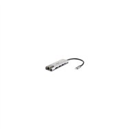 Hub d-link usb tipo-c 5 en 1 2xusb 3.0 1xusb tipo-c 1xhdmi 1xrj45 plug and play dub-m520
