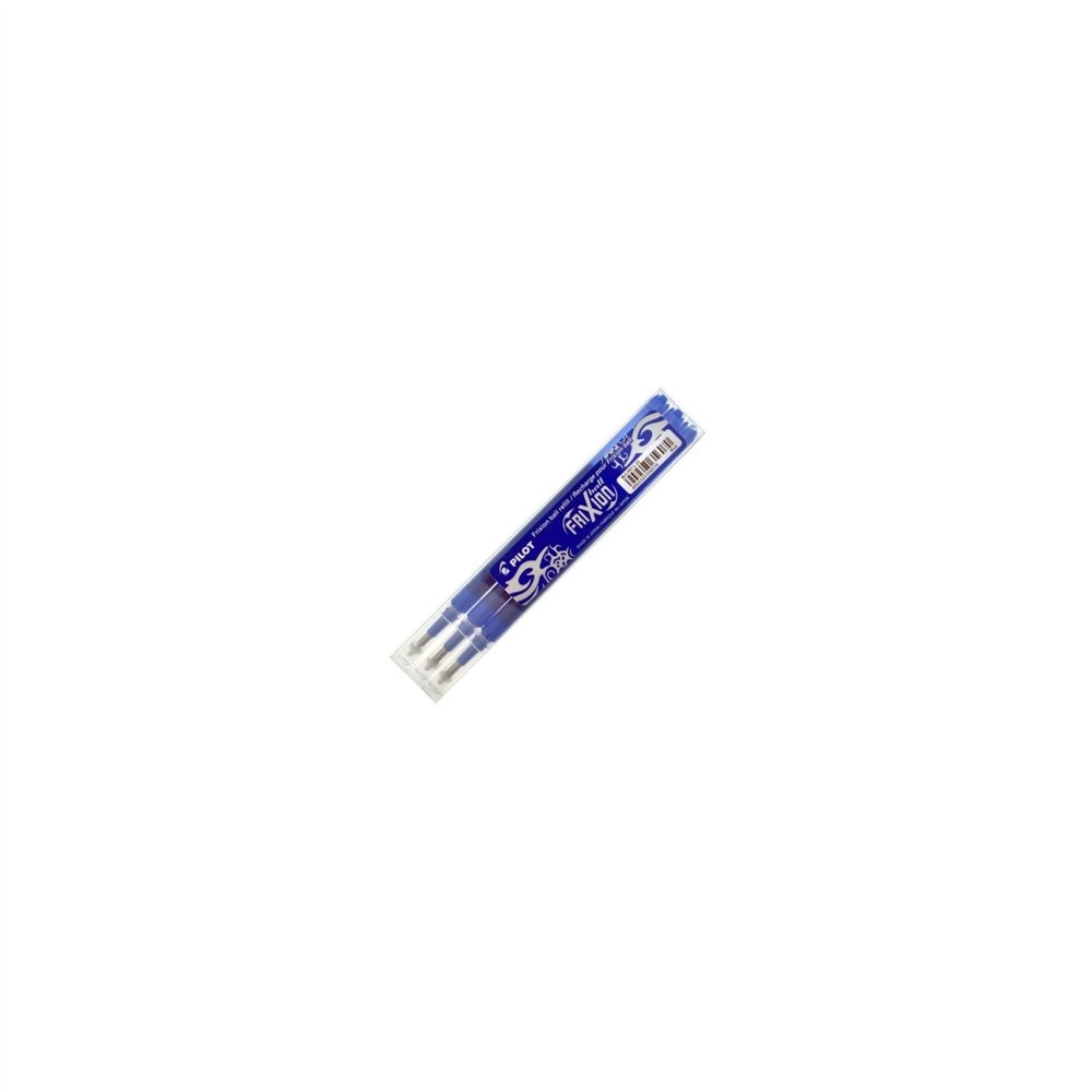 3 unidades recambios para boligrafo pilot borrable frixion ball azul nrfxa
