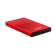 Caja externa tooq 2.5 sata 9.5mm usb 3.0 negro rojo tqe-2527r