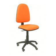 Silla ayna similpiel naranja ruedas de parque 04cpspnarp